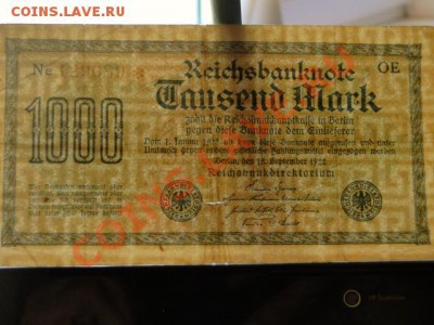 --ГЕРМАНИЯ.1000-МАРОК.№4.1922.--до.8.2.12-22:00 мск. - ГЕРМАНИЯ.1000-МАРОК.1922-129689..JPG