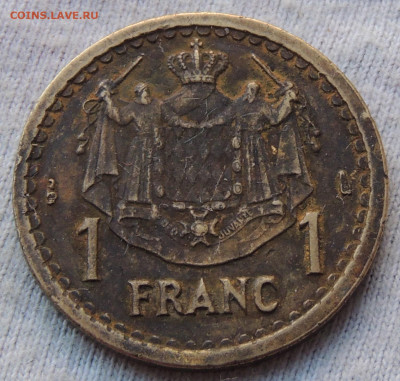 Монако 1 франк 1945 до 24.02.2025 - Монако 1 франк 45.JPG