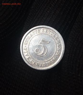 5 центов 1926 г. Сетлментс - колония Великобритания До 28.02 - 20241107_233600