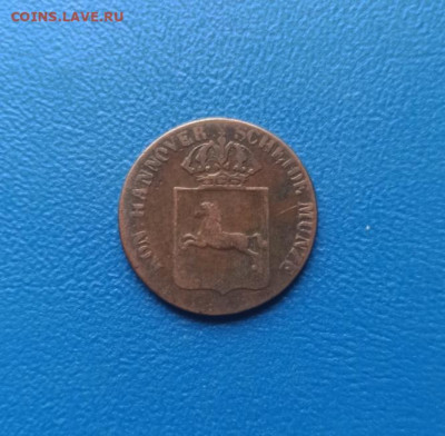 Королевство Ганновер 1 пфенниг 1837г до 25.02.25 в 22.00 мск - 291