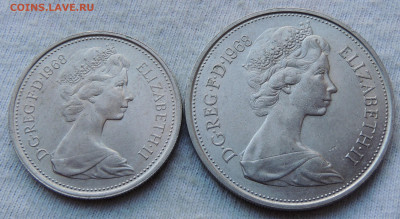 Великобритания погодовка 2 монеты 1968 до 27.02.2025 - Британия 2 монеты 1968 .JPG