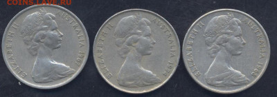 Австралия 10 центов 1968 г. 25.02.2025 г. 22 -00 МСК. - Австралия, Канада1