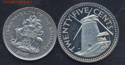 Барбадос 25 центов 1973 г.25.02.2025 г. 22 -00 МСК. - Барбадос