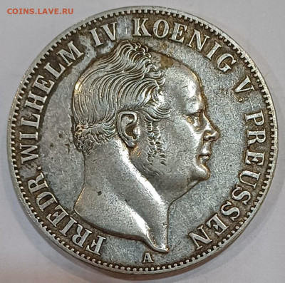 1 Таллер. Германия. Пруссия. 1853г. До 28.02.2025 - 20250222_142616