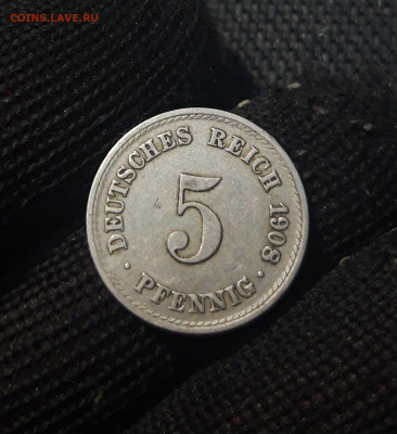 5 пфеннигов 1908 года А Германия До 01.03 - 20241225_203744