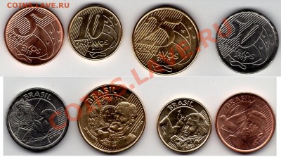 >L< Бразилия 5+10+25+50 сентав UNC 2010 до 11.02.12 21:00 - Бразилия_5+10+25+50_сентав UNC_2010