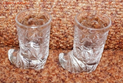 2 рюмки хрустальные "сапожок" - 2 рюмки хрустальные сапожок 2.JPG