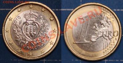 Монеты и жетоны России и мира - санмарино1евро2010