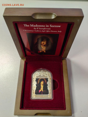 15дин 2014 Андорра. Сассоферрато. Мадонна в печали, Ag999 - Ю Ренесанс Сассоферрато Печаль-1