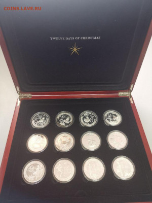 2дол 2009 Ниуэ - 12 дней Рождества (12шт), Ag999, до 04.03 - ЯЯ 12дней рождества-1