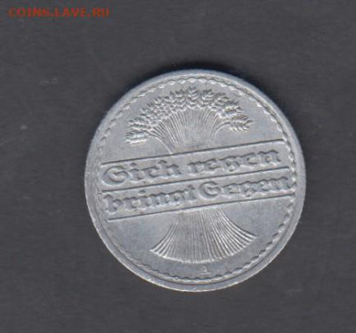 Веймарская республика ( Германия) 1919 50пф (А) до 05 03 - 1а