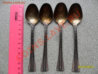 Чайные ложку 4 и 2 шт, 102 и 52 гр, 916 проба - SAM_4330.JPG