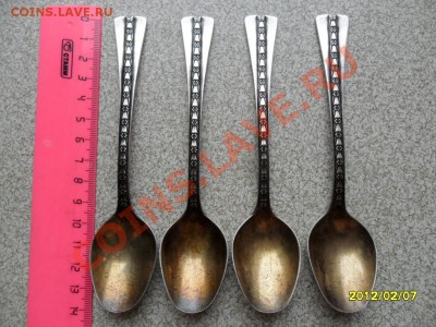 Чайные ложку 4 и 2 шт, 102 и 52 гр, 916 проба - SAM_4331.JPG