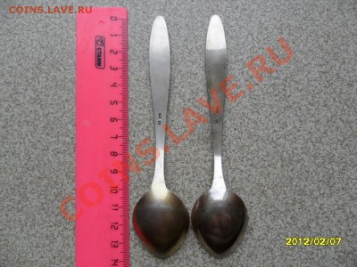 Чайные ложку 4 и 2 шт, 102 и 52 гр, 916 проба - SAM_4337.JPG