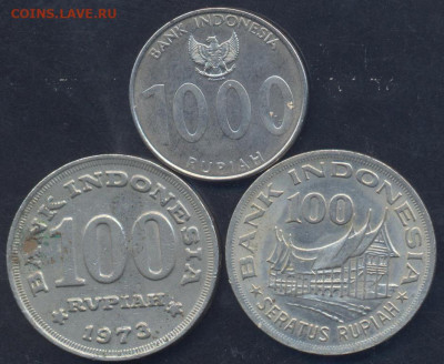 Индонезия 100 рупий 1978 г. 3.03.2025 г. 22 -00 МСК. - Индонезия1