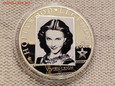 5дол 2013 О-ва Кука, Вивьен Ли, Ag925, до 07.03 - Ю Голливуд Ли-2