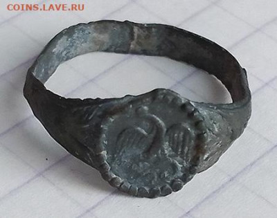 Перстень Жар-птица XVI-XVII вв. до 7.03. - перстень_жар-птица_XVI-XVII_свинцовый-сплав_4