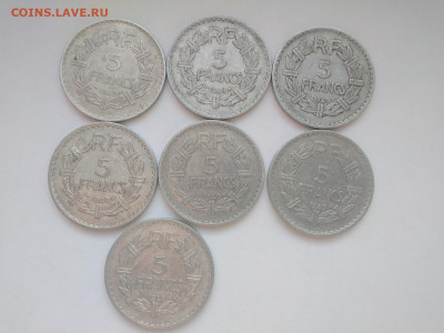 ФИКС Франция 5 франков 1949 до 07.03.2025 22-00 мск - Франция 5 франков 1949