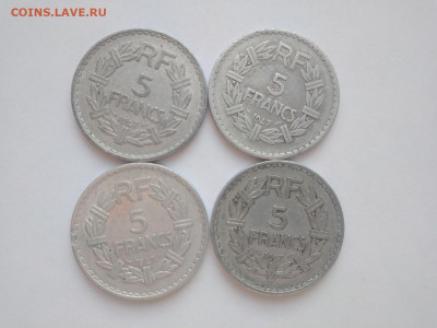 ФИКС Франция 5 франков 1947 до 07.03.2025 22-00 мск - Франция 5 франков 1947