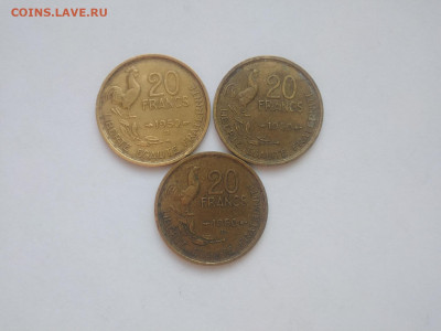 ФИКС Франция 20 франков 1950 до 07.03.2025 22-00 мск - Франция 20 франков 1950