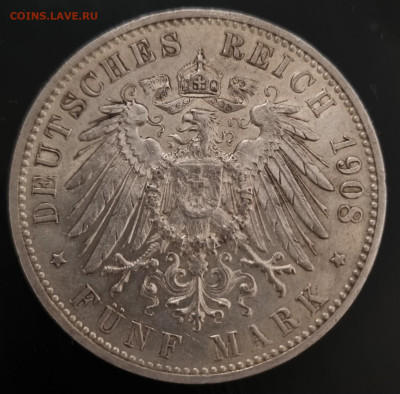 5 марок 1913 Вюртемберг - 20250211_191450