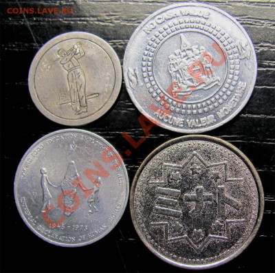 G47 Подборка иностранных жетонов 4 шт. до 12.02 в 22°° - G47 4 PCS TOKENS_2