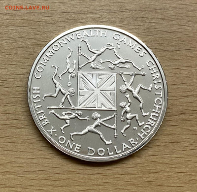 Зеландия 1$ доллар 1974 X Британские Игры Содружества Пруф - IMG_1441.JPG