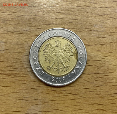 биметалл Польша 5 злотых 2009 - IMG_1138.JPG