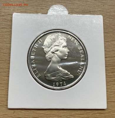 Новая Зеландия 50 центов 1974 Индевор Корабль Пруф тир. 8000 - IMG_1427.JPG