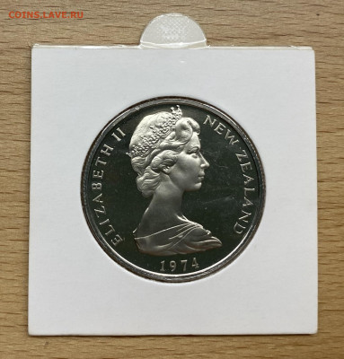 Новая Зеландия 50 центов 1974 Индевор Корабль Пруф тир. 8000 - IMG_1424.JPG
