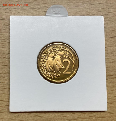 Новая Зеландия 2 цента 1974 Цветок Коухай Флора Пруф Proof т - IMG_1399.JPG