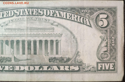 США 5 долларов 1988 г. до 08.03.25 22:00 мск - 1001209773