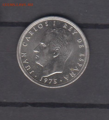 Испания 1975(76) 25 песет ( блеск) до 10 03 - 95а