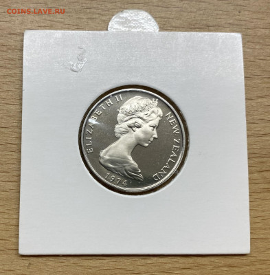Новая Зеландия 10 центов 1974 Коруру маска Пруф тираж 8000 - IMG_1406.JPG