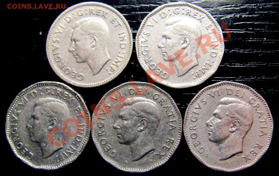 F49 Канада подборка 5¢ 1942-46-47-49-50 до 13.02 в 22°° - G49 5c 42 46 47 49 50_2