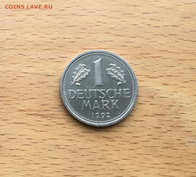 Германия 1 марка 1992 двор A - germanija_1_marka_1992_dvor_a