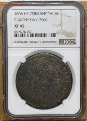 Саксония Талер 1608 Два Брата Кристиан II Иоганн Георг Слаб - saksonija_1_taler_1608_dva_brata_kristian_ii_iogann_georg_i_avgust_serebro_slab_ngc_xf45_redkost_rrr (4)