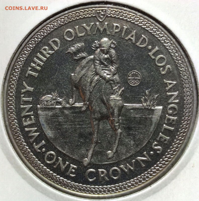 1 крона о. Мэн 1984 г. №2,UNC,до 08.03.2025г. 22:00 мск - 1001209944
