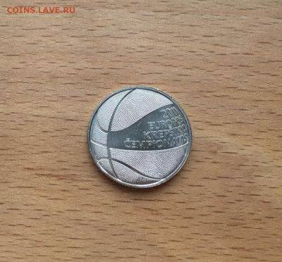 Литва 1 лит 2011 Чемпионат Европы по баскетболу спорт мяч - litva_1_lit_2011_chempionat_evropy_po_basketbolu_sport_mjach