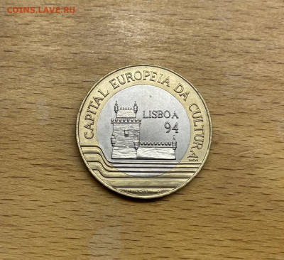 биметалл Португалия 200 эскудо 1994 Лиссабон - bimetall_portugalija_200_eskudo_1994_lissabon_kulturnaja_stolica_evropy