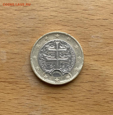 биметалл Словакия 1 евро 2009 Герб - bimetall_slovakija_1_evro_2009_gerb