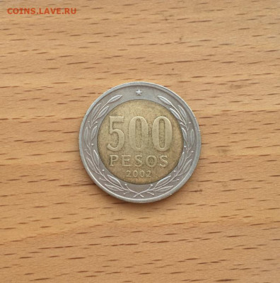 биметалл Чили 500 песо 2002 - bimetall_chili_500_peso_2002