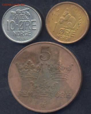 Норвегия 1 эре 1967 г. 9.03.2025 г. 22 -00 МСК. - Норвегия1