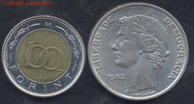 Венгрия 100 форинтов 1997 г. 9.03.2025 г. 22 -00 МСК. - Порту1