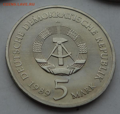 5 марок ГДР 1989, Мариенкирхе, до 12.03 22:00 - гер58