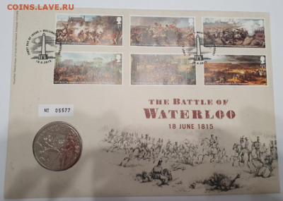 Великобрит.5 фунтов 2015. Битва при Ватерлоо, до 13.03,22-00 - 1