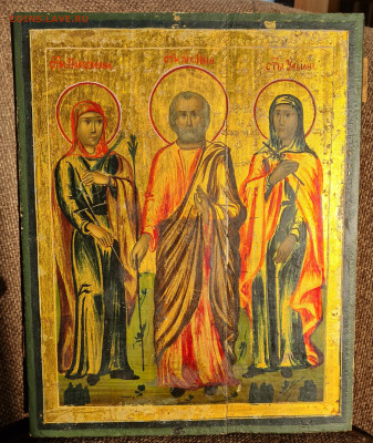 икона старинная Св.Параскева, Пр.Илья, Св.Ульяна. до 12.03. - 20250122_102828