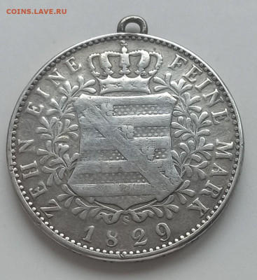 Таллер Саксония 1829 год , до 17.03 в 22.00 мск - 1740382787439