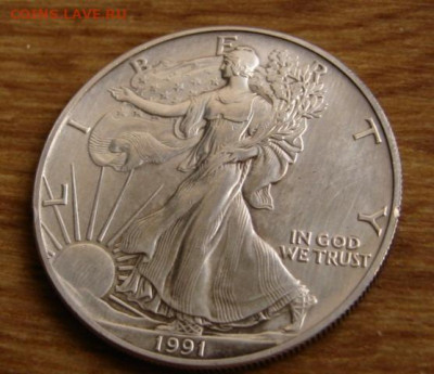 США 1 доллар 1991 Шагающая свобода до 14.03 в 22.00М - IMG_5115_edit_344863516459849