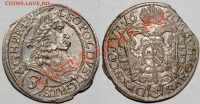 кройцер 1816 а , 3 кройцена 1870 - 3 kreuzer 1670